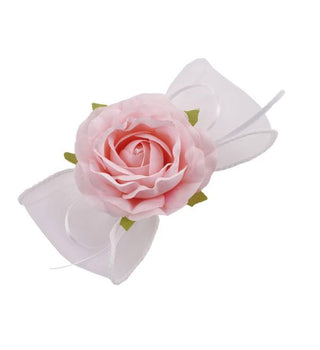 Rosa con Fiocco in Organza (SCEGLI IL COLORE)