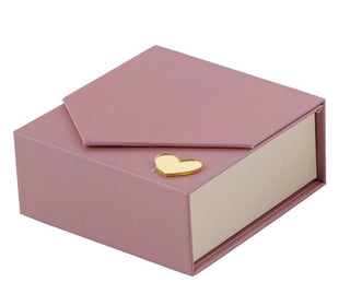 Scatola Degustativa Liscia Malva con divisori - 9x9x4