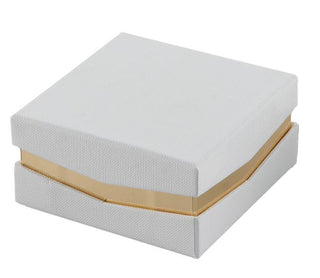 Star - Scatola Degustativa Quadrata Telata Bianca - 9x9x4