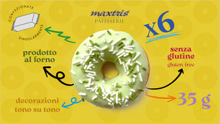 Maxtris Donuts Verde al Pistacchio 6 pz
