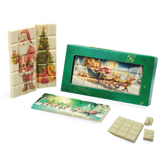 Orefice  - Tavoletta Decorata di Cioccolato Bianco Natalizia - 50g  (SCEGLI IL COLORE) DISPONIBILI DAL 12 DICEMBRE!!!