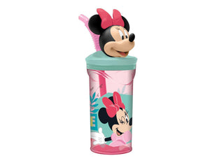 Bicchiere Minnie 3D con Cannuccia