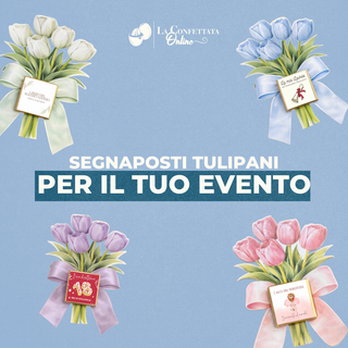Segnaposti Tulipani Personalizzati per il tuo evento! 15x9 cm (MINIMO 20PZ)