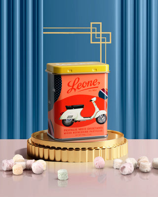 Pastiglie Leone - Lattina Vespa Primavera Pastiglie Miste Dissetanti 30 gr