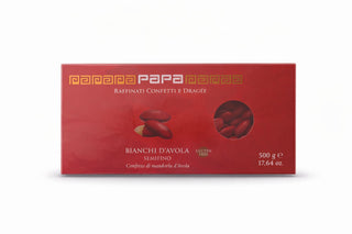 Confetti Papa - Classica Mandorla Semifino Rosso - 500g