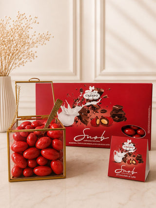 Confetti Crispo - Ciocomandorla Snob Rosso al Cioccolato al Latte - 500g