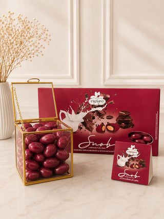 Confetti Crispo - Ciocomandorla Snob Bordeaux al Cioccolato al Latte - 500g