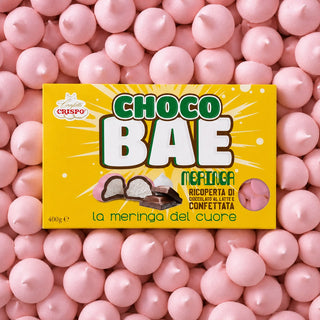Confetti Crispo ChocoBae Rosa - Meringa ricoperta di Cioccolato al latte Confettata - 400g (DISPONIBILE DAL 28 AGOSTO)