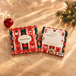 Cioccolato Maxtris - Tavoletta di Cioccolato a Latte con Lettera Babbo Natale - 70g