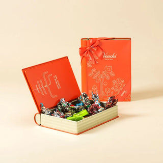Cioccolato Venchi - Maxi Libro in Latta Nature con Cioccolatini Assortiti Senza Glutine - 203g