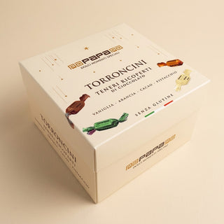 Cioccolato Papa - Mix Torroncini Teneri Ricoperti di Cioccolato Assortiti Senza Glutine - 140g