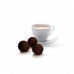 Papa Dragée al Cioccolato Fondente con Caffè Liquido 500gr