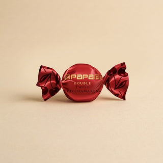 Cioccolato Papa - Double Twist Cioccoamarena, Amarena intera ricoperta di Cioccolato Fondente Senza Glutine - 500g