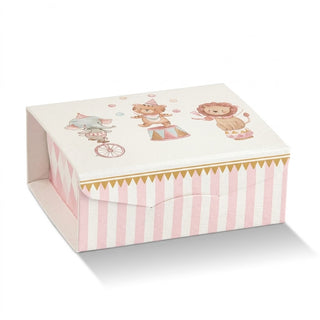 Scatole Scotton - Scatola Gift Baby Circus Rosa 10pz - 70x70x30