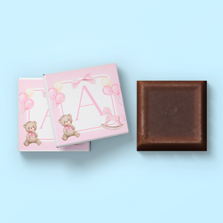 Cioccolatini con iniziali 3x3cm (MINIMO 30PZ)