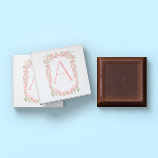 Cioccolatini con iniziali 3x3cm (MINIMO 30PZ)