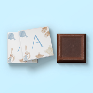 Cioccolatini con iniziali 3x3cm (MINIMO 30PZ)