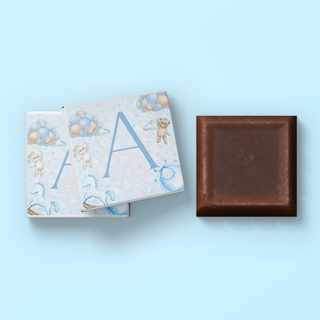 Cioccolatini con iniziali 3x3cm (MINIMO 30PZ)