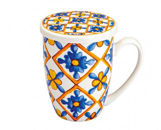 Brandani - Mug Medicea Fiore con infusore in inox