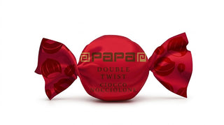 Cioccolato Papa - Double Twist Ciocconocciolone Rosso, Nocciola Intera Tostata ricoperta di Cioccolato al Latte Senza Glutine - 500g