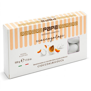 Confetti Papa - Ciocomandorla Ciocco Albicocca Bianco, Senza Glutine - 500g