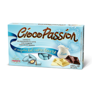 Crispo CiocoPassion - Confetti di Cioccolato a latte e bianco Celesti - 1Kg