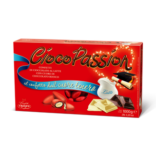 Crispo CiocoPassion - Confetti di Cioccolato a latte e bianco Rossi - 1Kg