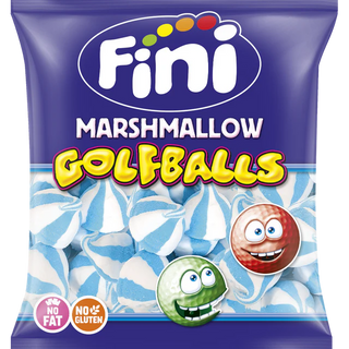 Fini - Marshmallow Golfballs bianco/celeste- 1kg