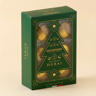 Pasticceria Papa - 6 Macarons Dubai Farciti con Crema di Pistacchio Senza Glutine - 84g
