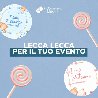 Lecca Lecca di Cortesia per il tuo Evento! 60g Ø8cm (Minimo 15PZ)