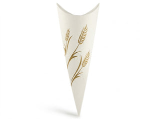 Scatole Scotton - Cono Busta Spiga Dorata 10pz - 9cm