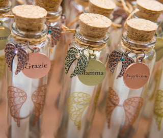 You are an Angel - Wish Bottles Assortiti Fiale in Vetro con charm e pergamena