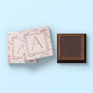 Cioccolatini con iniziali 3x3cm (MINIMO 30PZ)