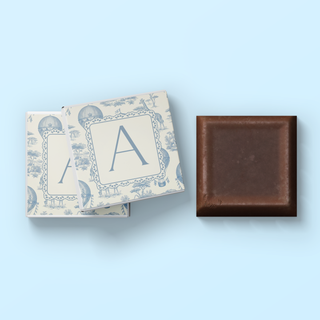 Cioccolatini con iniziali 3x3cm (MINIMO 30PZ)
