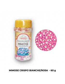 Crispo Mimose di Zucchero Rosa e Bianche 60gr