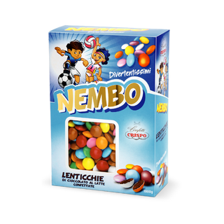 Crispo - Nembo Lenti Colorate Assortite tipo Smarties - 1Kg