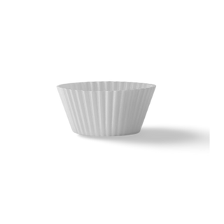 White baking cups for confetti 10 pcs