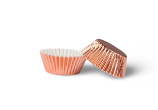 Coupes métallisées en or rose pour confettis 16 pcs