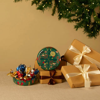 Venchi - Lattina Tonda di Natale con cioccolatini Cometa - 86g