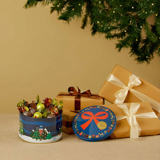 Venchi - Latta di Natale Media con Cioccolatini Assortiti - 205g