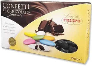 Crispo - Confetti al Cioccolato Fondente Neri Economici - 1Kg