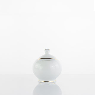 Weissestal Milano - Zuccheriera in Porcellana con Filo Oro Firmato Salvatore Izzo