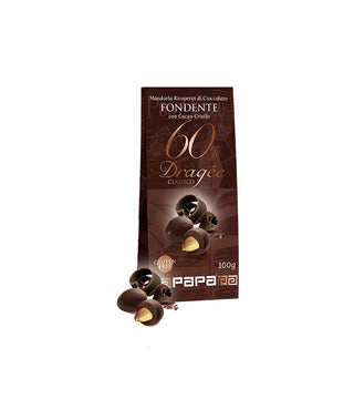 Papa Dragee Almond with Dark Chocolate 60% 100gr 