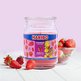 Haribo Strawberry Happiness Scented Candle 100 Hours 