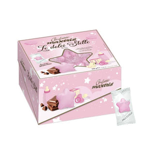 Maxtris Le Dolci Stelle Rosa 500g Wrapped 