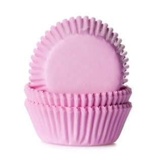 Pink baking cups for confetti 10 pcs