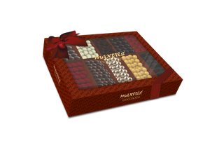 Maxtris Red Tasting Box 900gr with Ribbon