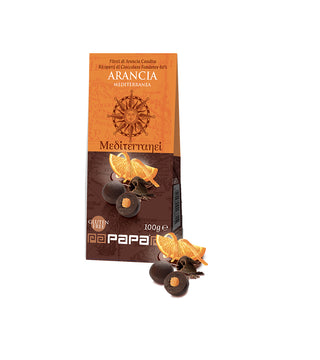 Papa Dragee Orange Fillets with Dark Chocolate 100gr 