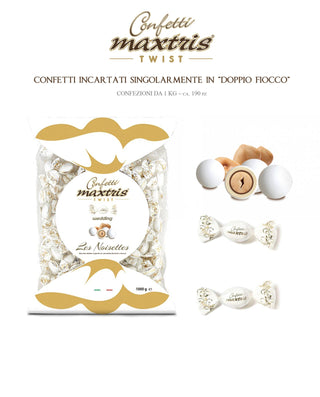 Maxtris Twist Noisettes White 1kg Wrapped 