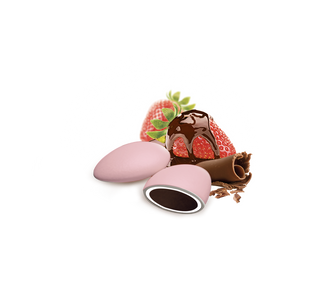 Papa Double Chocolat et Fruits Fraise Rose Pastel 500gr